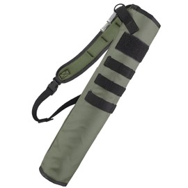 MAGARROW Tiro con l'arco regolabile con freccia posteriore regolabile con due tasche per sparare a bersaglio di caccia (verde intenso - taglia M)