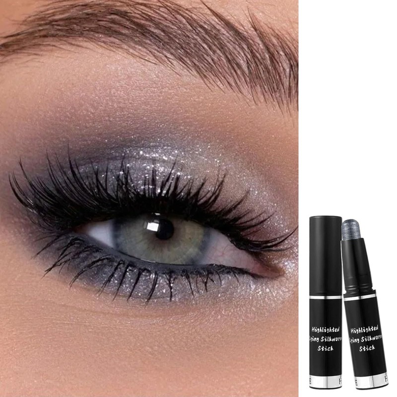 Metallic Black Eyeshadow Stick Cream Eye Shadow Stick, Shimmer Glitter