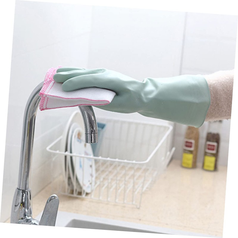 ORFOFE 1Pair Cleaning Gloves Durable Dishwashing Mittens for Home Use