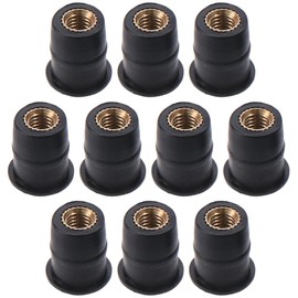 10pcs Black Windscreen Nut Fairing Fasteners Windshield M5 Motorcycle Accessories Screws Suzuki M5