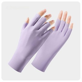 ANIS·KEAAR Nail gloves, ice-cold semi-fingered gloves for riding, driving, sun protection and nail protection against ultraviolet light. (color 3)