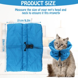 Cat Collar, Cat Recovery Collar, Adjustable Cat Collar, Soft Lick Protection Cat, Protects the Neck of the Pet, Suitable for Pets After Surgery (S)
