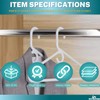 1InTheHome Heavy Duty White Hangers Tubular Plastic Hangers, Set of