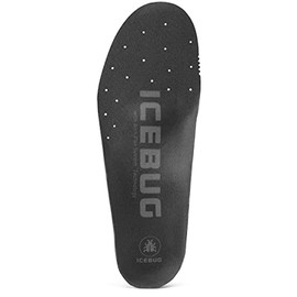Icebug Slim Insoles with Dynamic Arch Support, Black Medium Arch, M 7/W 8.5-9