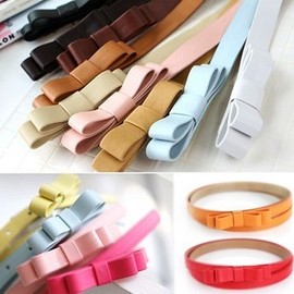 Sweet Princess Pastel Slim Waist Running Belt for Women 105cm/Rose Red 15ea