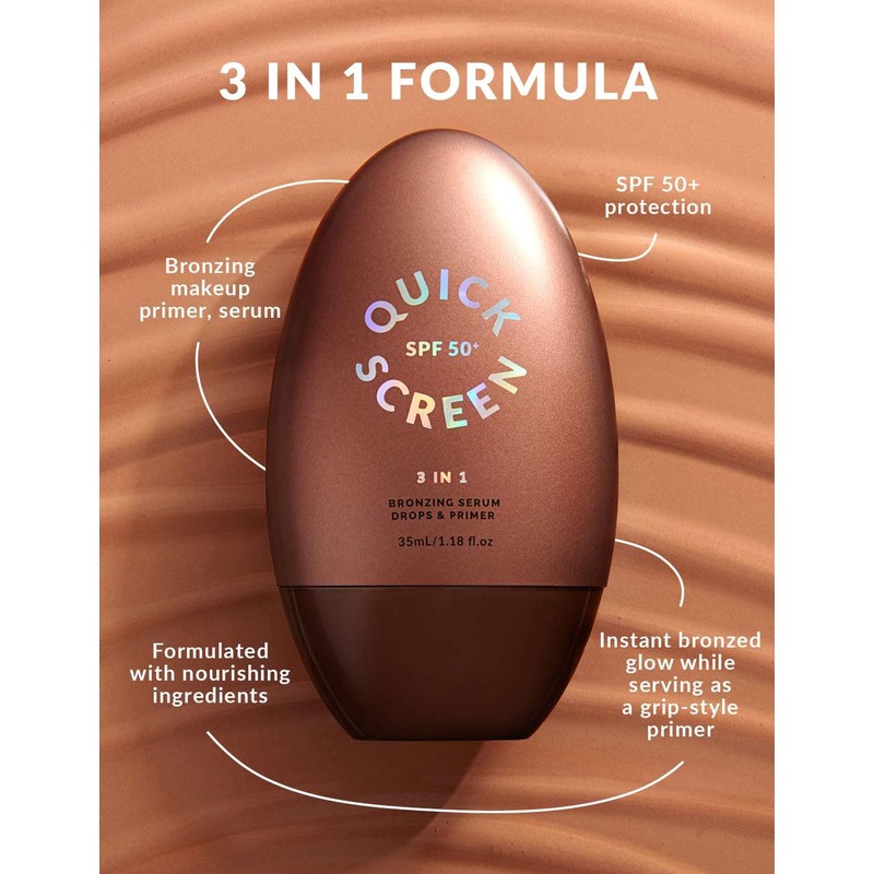 THE QUICK FLICK Bronzing Drops for Face with SPF 50+