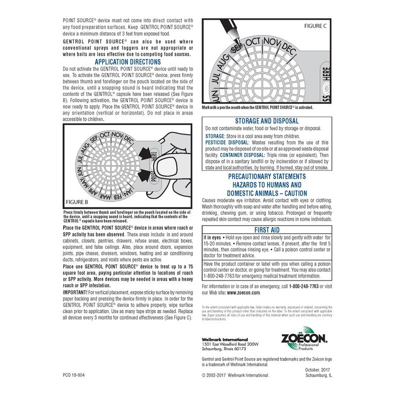 Zoecon - Gentrol Point Source Roach Control Device + Disposable