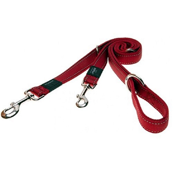 Rogz HLM06-C Utility Leash/Fanbelt, L, Red
