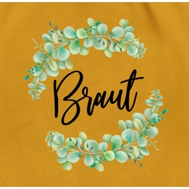 Shirtracer - Gym Bag Backpack - JGA Stag Night Women - Bride Eucalyptus, 12 Mustard Yellow