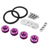 DNA MOTORING BQR-ZTL-9035-PP Bumper Trunk Quick Release Fastener Kit,Purple
