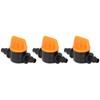 100Pcs 4/7 Barb Valve Irrigation Mini Pipe Water Valve Through