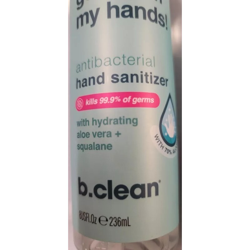 b.clean FULL Case 12 HAND SANITIZER 70% Alcohol Antibacterial 8