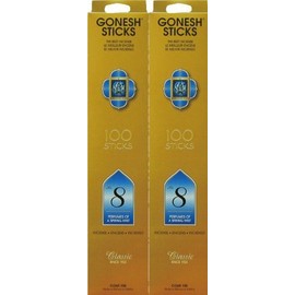 GONESH Incense No.8 Sticks 100 Sticks X 2 Packs