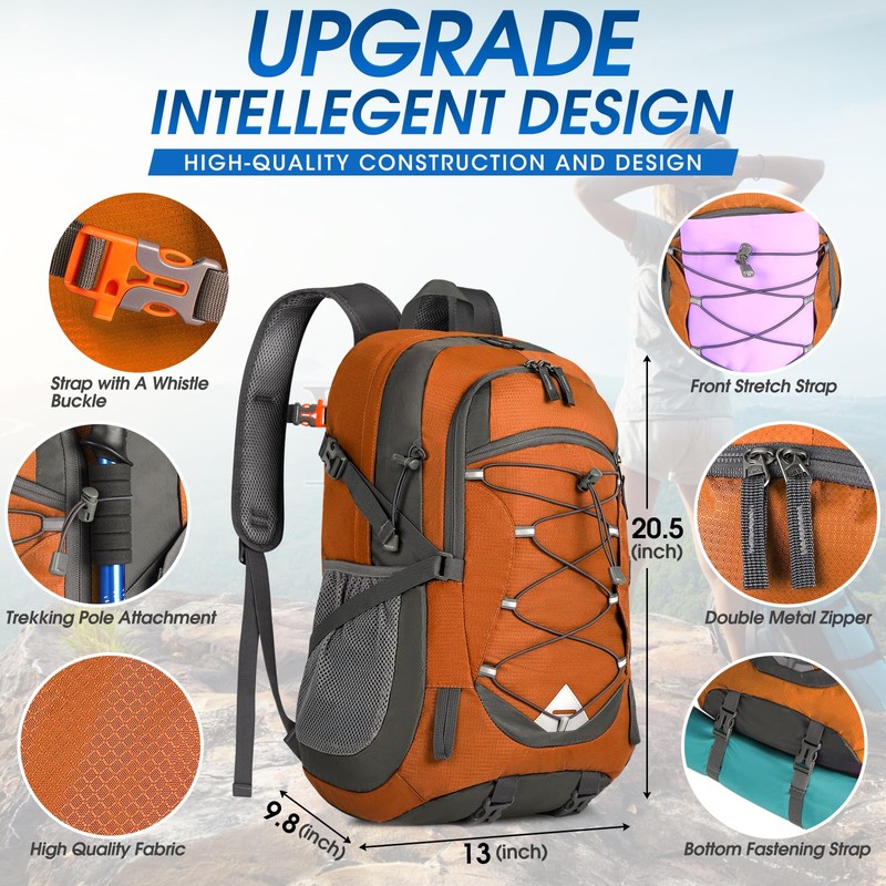 40L Packable Backpack Waterproof Hiking Backpacks Lightweight Outdoor Sport Travel