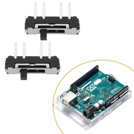eMagTech 20 Stück Vertikale Schiebeschalter SP3T 3-Positionen-THT-Kippschalter 12 V 100 MA für Spielzeug-DIY 13 X 3,5 Mm