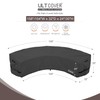 ULTCOVER Patio Curved Sofa Cover Waterproof for 4-6 Seater Outdoor