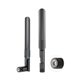Vecys 2PCS Dual Band WiFi Antenna 2.4GHz 5GHz 5.8GHz Antenna RP-SMA Male Antenna 8dBi 15cm/6in for Wireless Router Wireless Network Card USB Adapter