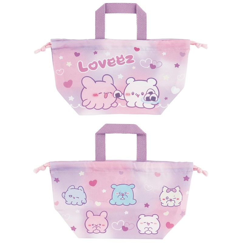 Skater KB7S-A Children's Lunch Drawstring Lunch Bag, Made in Japan,