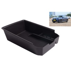Auto Central Console Aufbewahrungsbox Kompatibel mit X3 G01 X4 G02 2018-2024 /Neu iX3 2021 2022 2023 2024 Autozubehör Innenfront Handschuhfach Mittelkonsole Armlehne Organizer Tray Halter