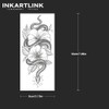 INKARTLINK Tattoo Tech, 2 Sheets Large Semi Permanent Tattoo, Temporary