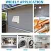 6 Inch Hooded Wall Vent with Screen and Damper,Dryer Vent