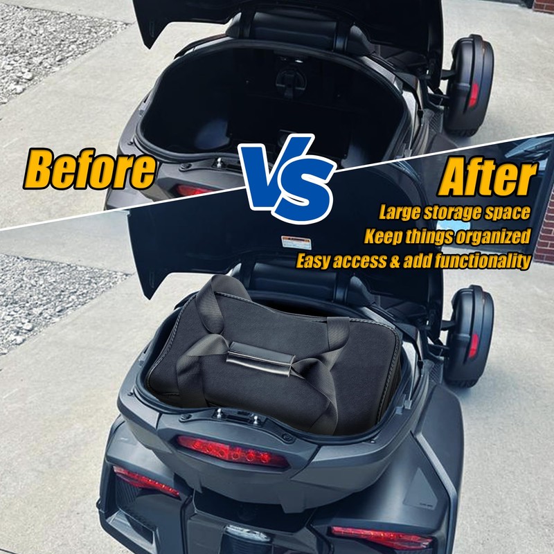 KAMIYONG 2pcs Rear Trunk Organizer Removable Liner Luggage Bags Waterproof