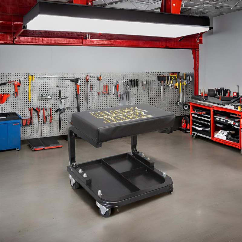 Torin TR6100W1 Blackjack Rolling Creeper Garage/Shop Seat: Padded Mechanic Stool