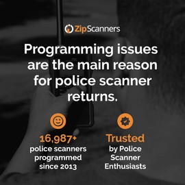 Police Scanner Programming | Expert Programming for Police Scanner Radios | Custom Programmed with Your Local Police, Fire & EMS | Uniden & Whistler Digital Radios