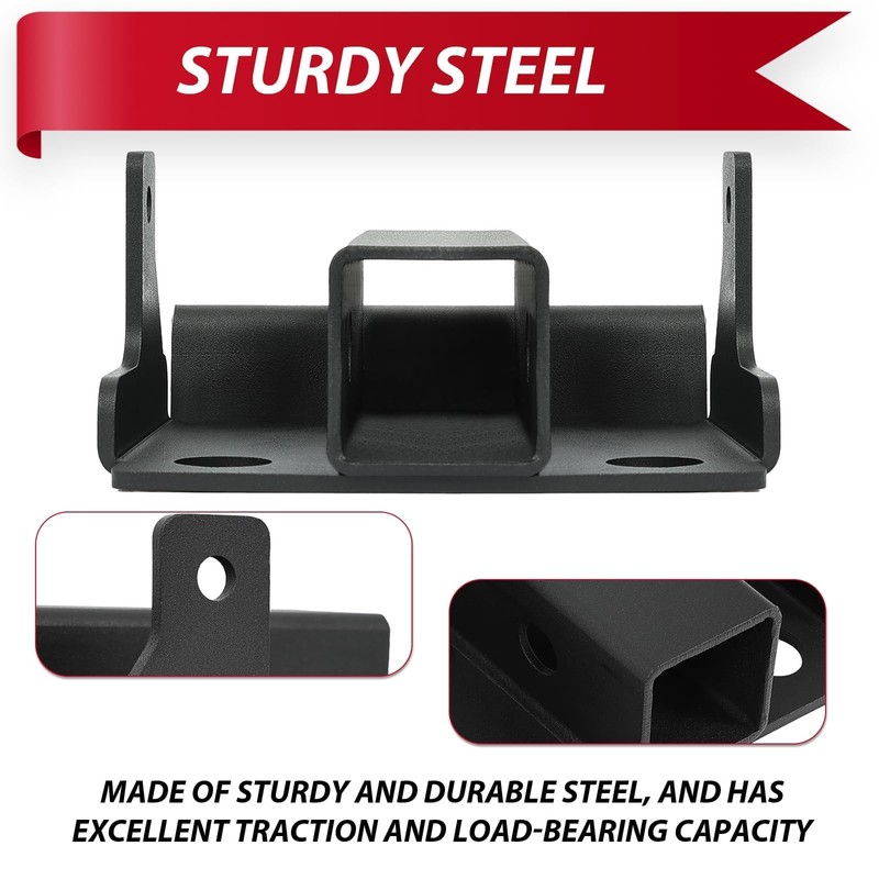HECASA 2'' Rear Trailer Hitch Receiver Compatible with Kawasaki Mule