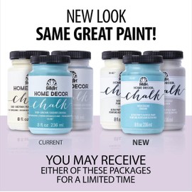 FolkArt Home Décor Chalk Paint, Cashmere 8 fl oz Acrylic Craft Paint with an Ultra Matte Finish, 51042