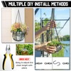 Yaocom 100ft Black Jack Chain with 10 Pcs S Hooks