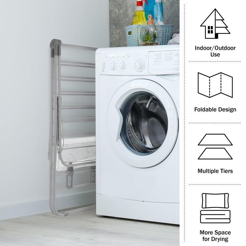 Everyday Home Clothes Drying Rack - Indoor/Outdoor Portable Laundry Rack