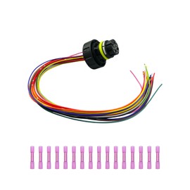 External Harness Repair Kit Fit for Chevy GMC 6L80E 6L90E Transmission 6R60 6R80 6R75 Automatic Transmission TCM T43 Wiring Connector Pigtail Harness Replace 1292813 350-0168