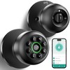 Fingerprint Door Lock, Smart Fingerprint Door Knob with Keypad, Biometric