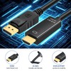 4K DisplayPort to HDMI Cable 6ft, 4K@30Hz, 2K@60Hz, 1080P Full
