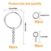 150Pcs Keyring Making Kit Including Jewellery Jump Rings Key Chain