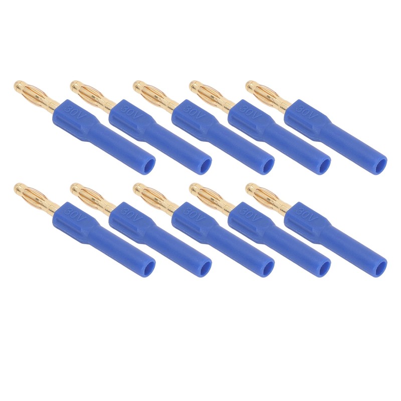 10Pcs Banana Plug 4.0mm Male to 2mm Female Connector 30V