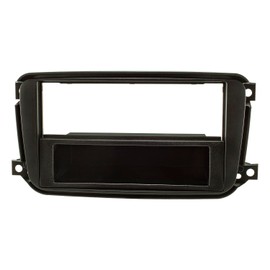 tomzz Audio 2451-036 Radio Faceplate Compatible with Smart Fortwo 451 Facelift from 10/2010 Black