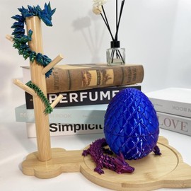 noxozoqm noxozoqm 3D Printed Easter Dragon Egg,Prefilled Easter Eggs - Perfect Basket Essentials Stuffers,3D Dragon Eggs with Dragons Inside,Stocking Easters Basket Stuffers (Green+Purple)