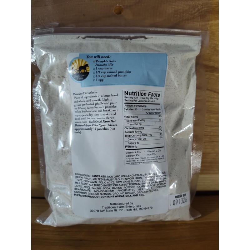 Pumpkin Spice Pancake Mix ALL NATURAL