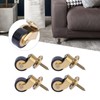 4 Pack Brass Swivel Caster Wheels-Loading 265lbs, 360 Degrees Universal