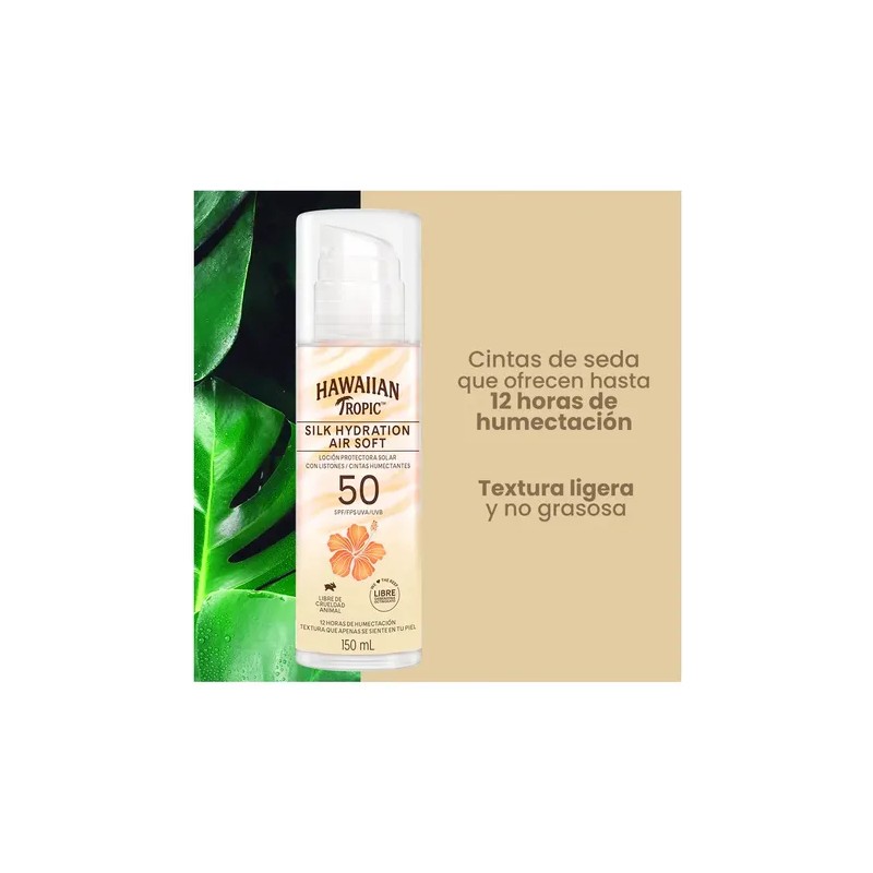 Loción Hawaiian Tropic Silk Hydration Air Soft Fps50 150ml