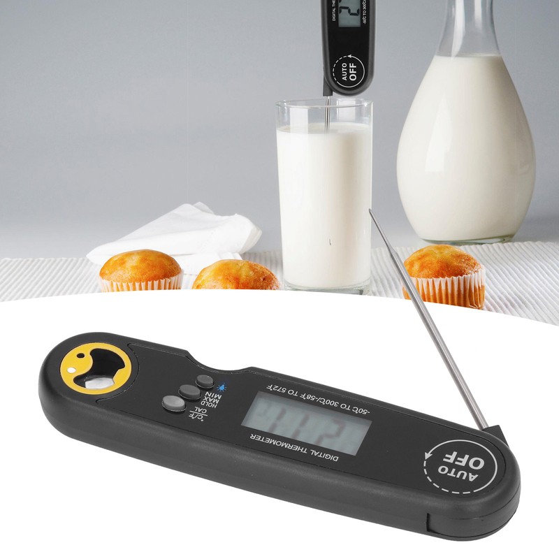 Food Thermometer Folding Waterproof Electrical Meat Thermometer Probe Quick Temperature