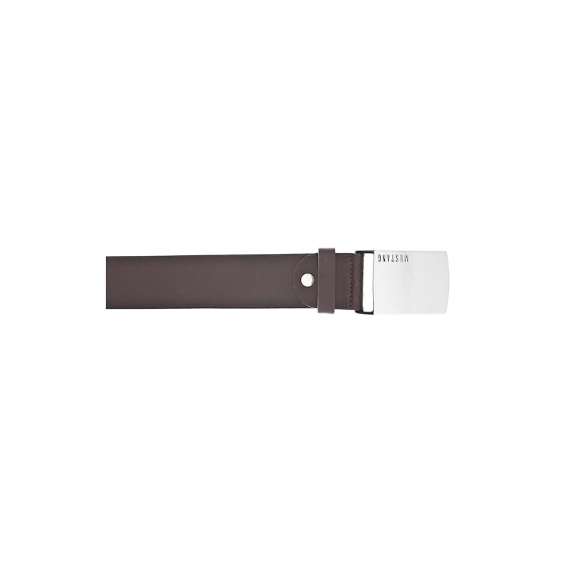 MUSTANG MG2102L15 Men's Leather Belt 40 mm Belt Width Brown