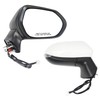 Dasbecan Passenger Side Mirror White Compatible with 2019-2022 Toyota Corolla