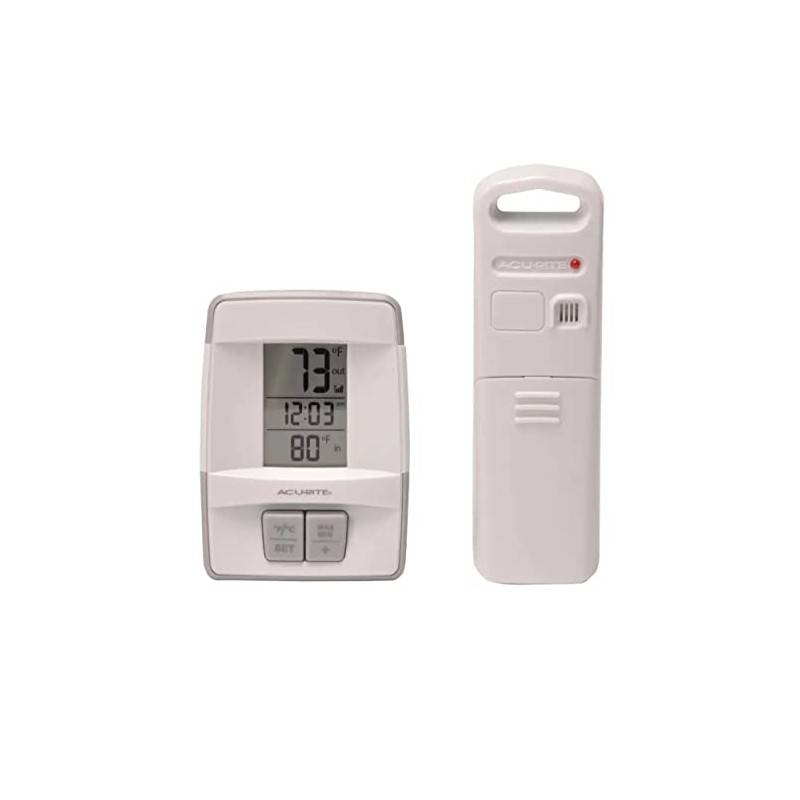 Acurite Wireless Indoor/Outdoor Thermometer with Clock
