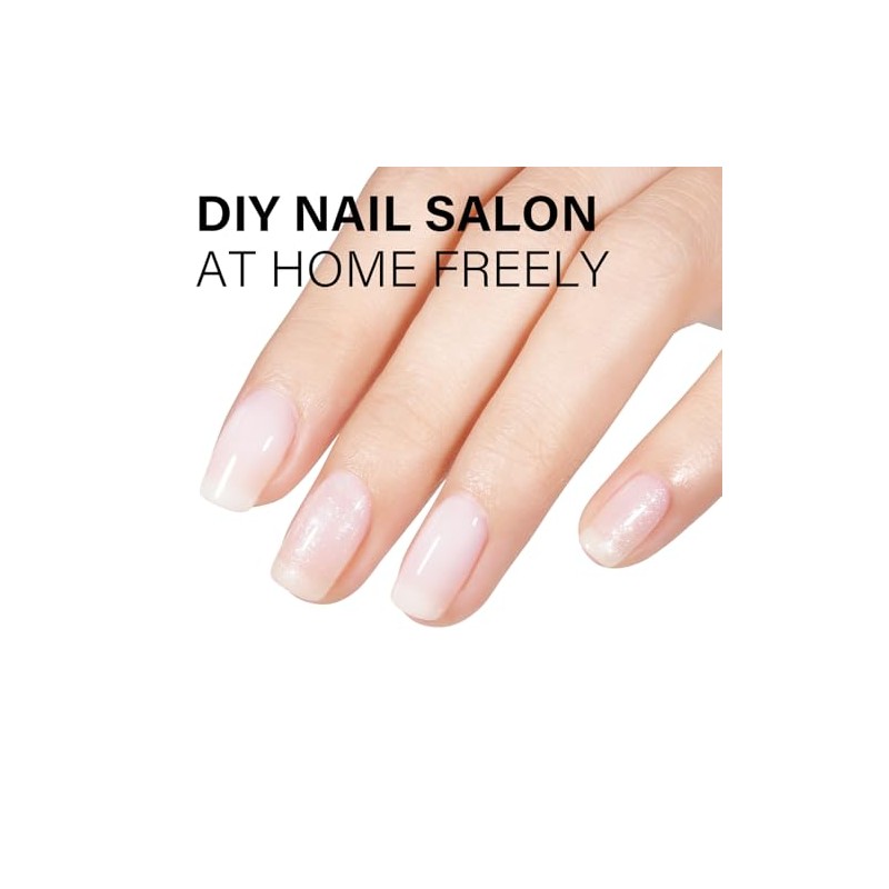 AILLSA Esmalte de uñas de gel blanco lechoso, jalea translúcida