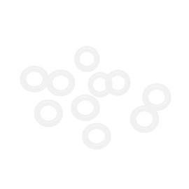 uxcell Silicone O-Rings, 11mm OD 6.2mm ID 2.4mm Width VMQ Seal Gasket for Compressor Valves Pipe Repair, White, Pack of 10