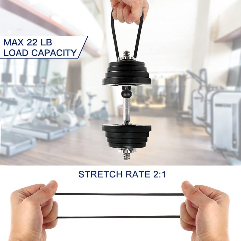 MIVIDE Pack of 100 Elastic Bands with Ball 15 cm,