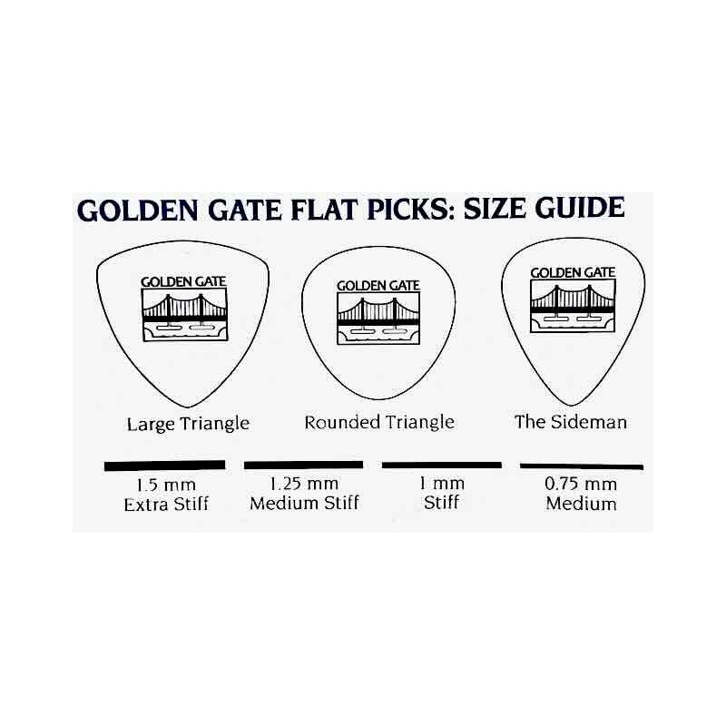 Golden Gate Púa plana MP-14 Deluxe estilo tortuga - Sideman